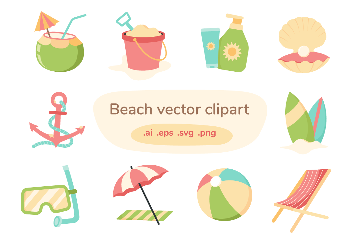 beach vector png