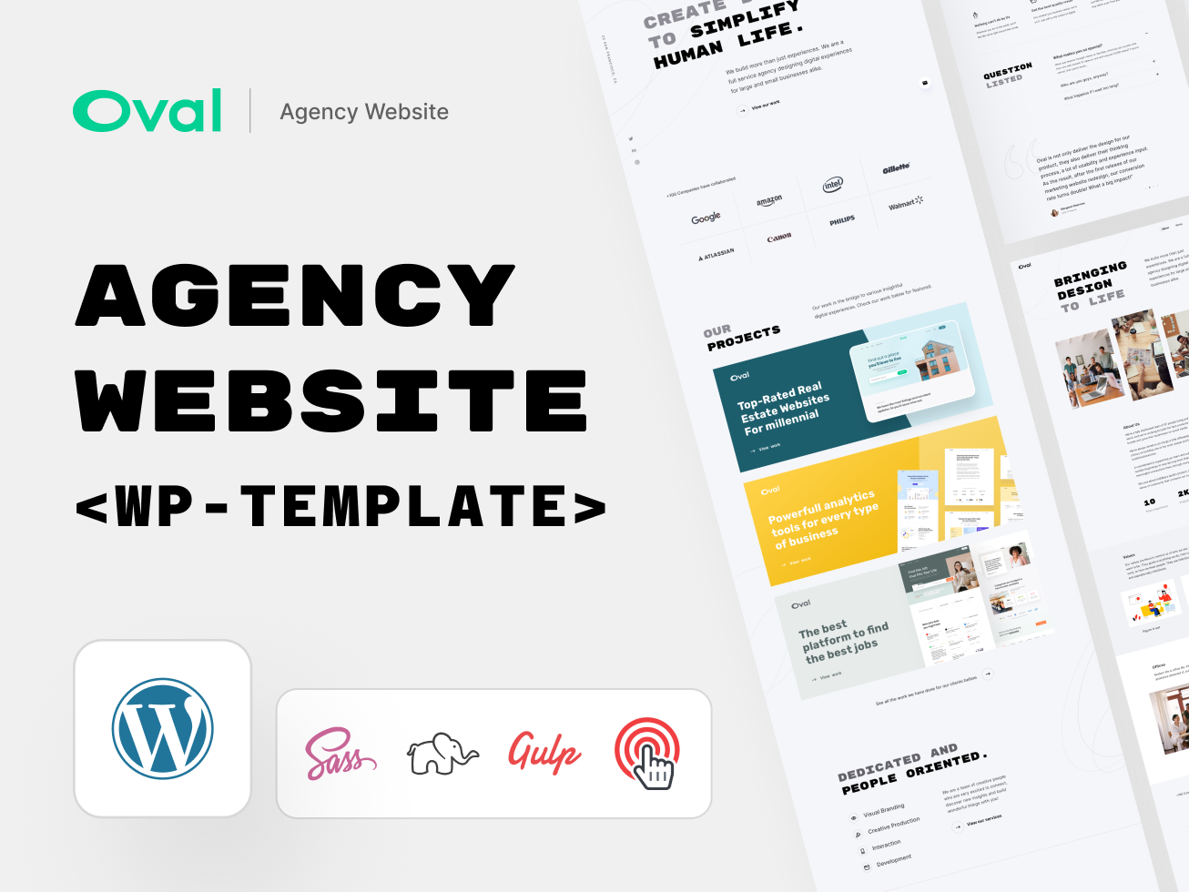 Oval: Agency Website Wordpress Template