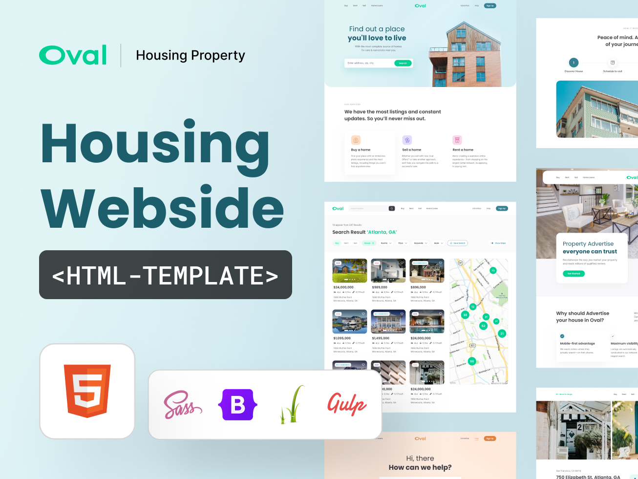Oval: Housing Website HTML Template