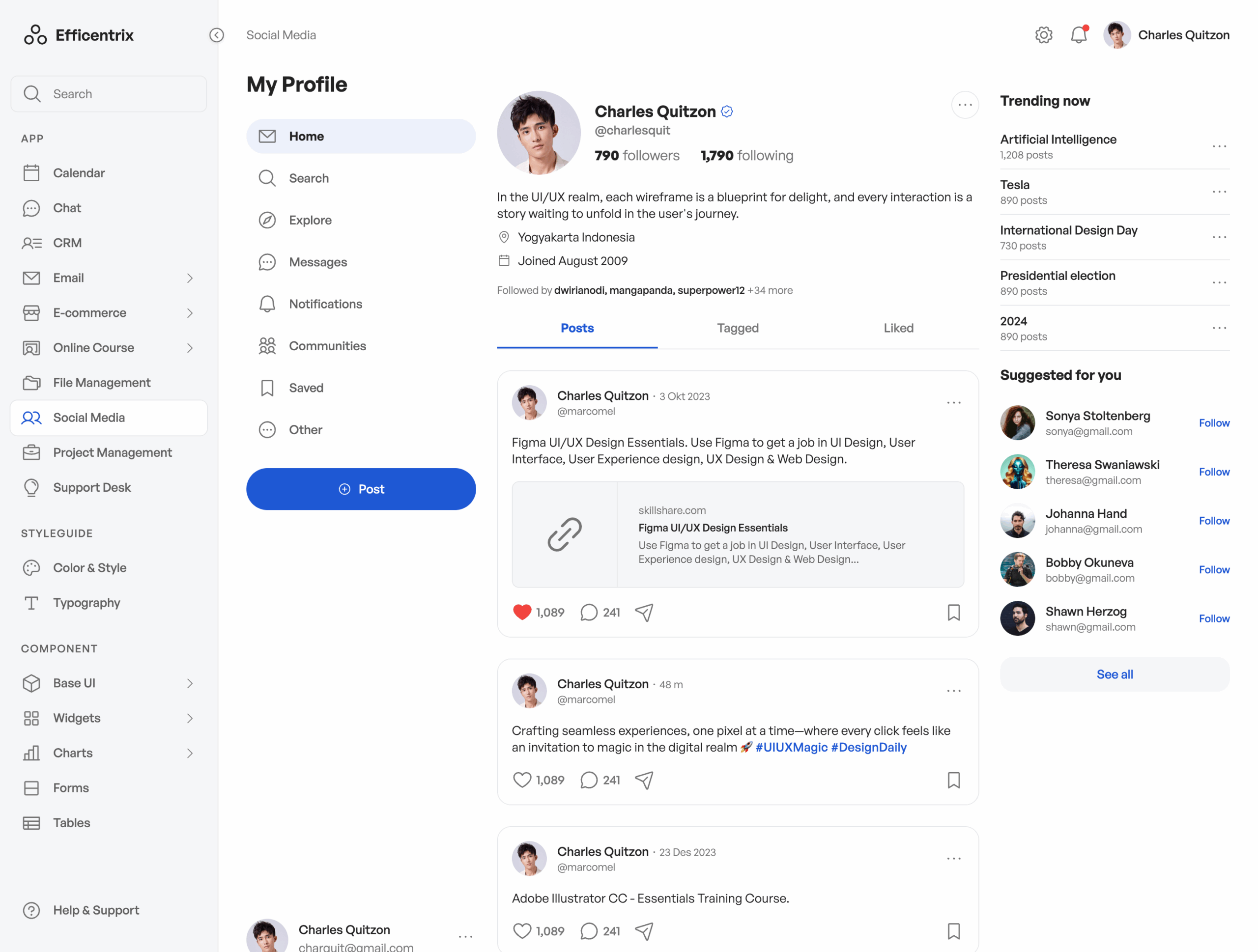 Social Media - Profile