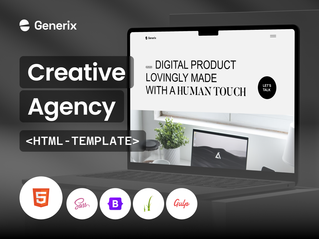 Generix: Creative Agency Landing Page HTML Template