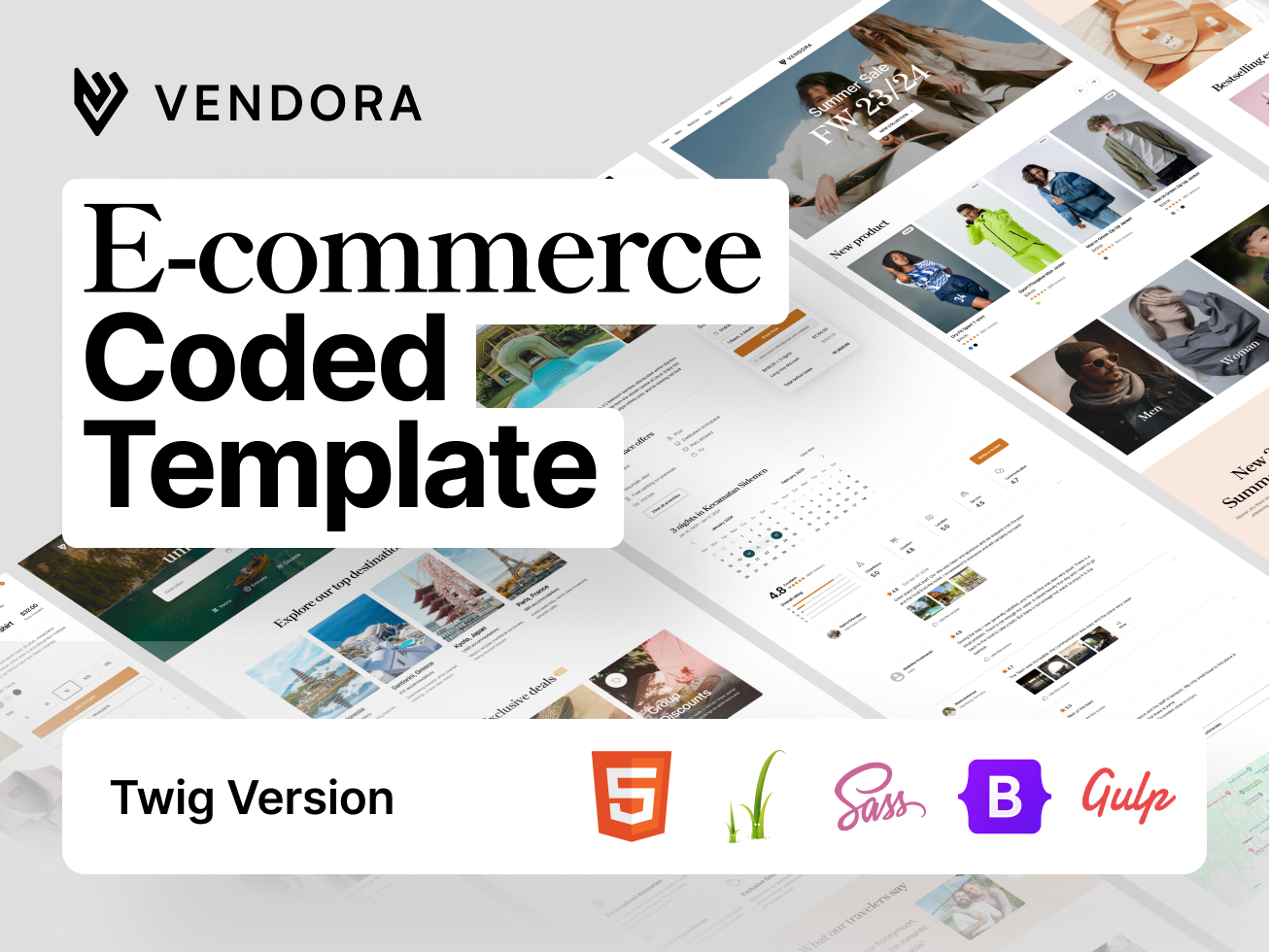 Vendora: E-commerce Website Coded Template (Twig.js version)