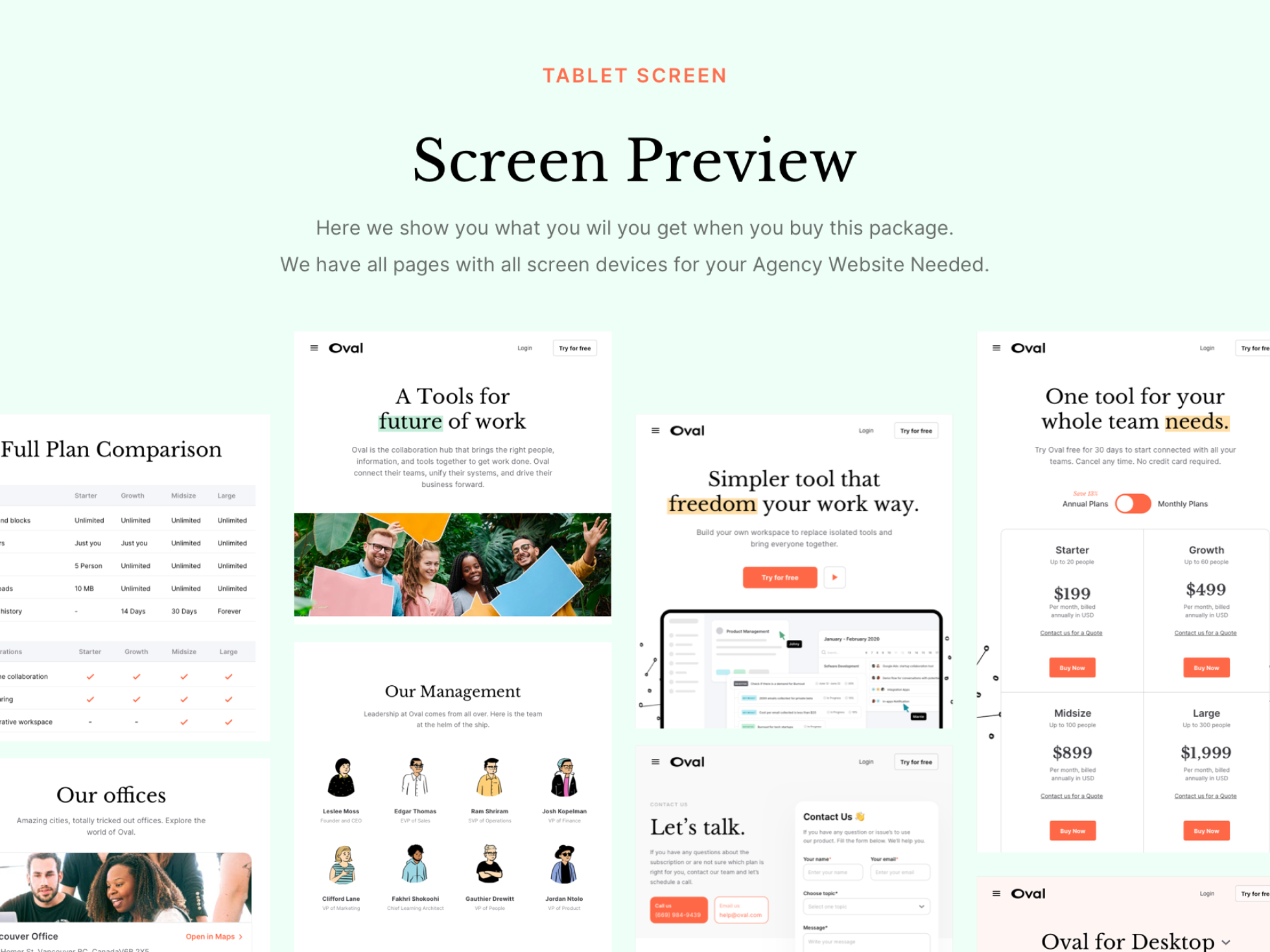 Oval: SaaS Platform Landing Page UI Kit – vol. 2