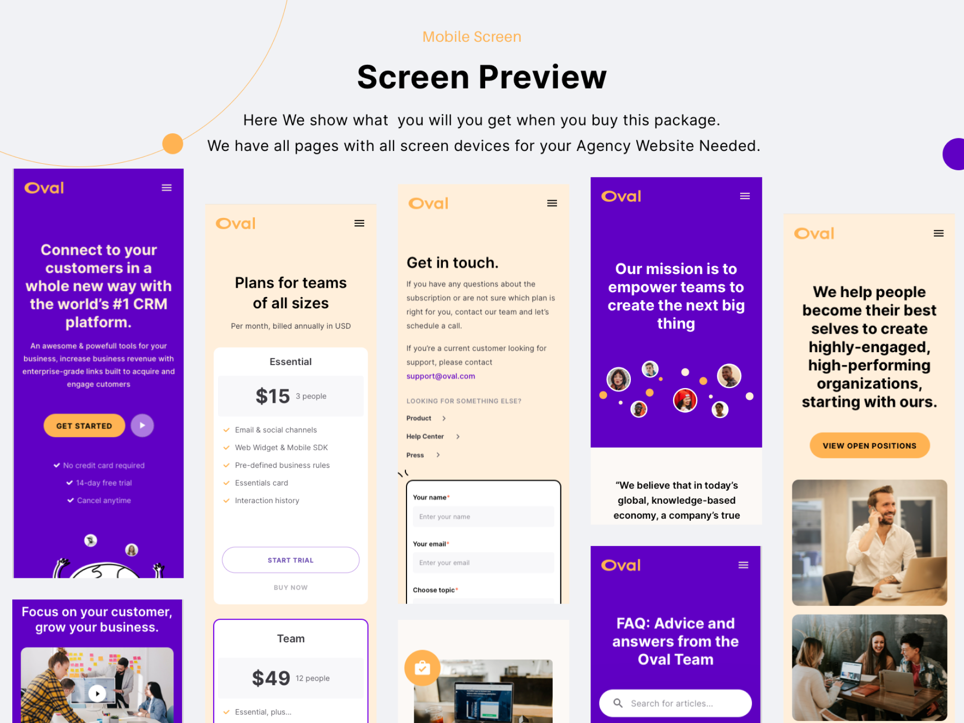 Oval: SaaS Platform Landing Page UI Kit – vol. 4
