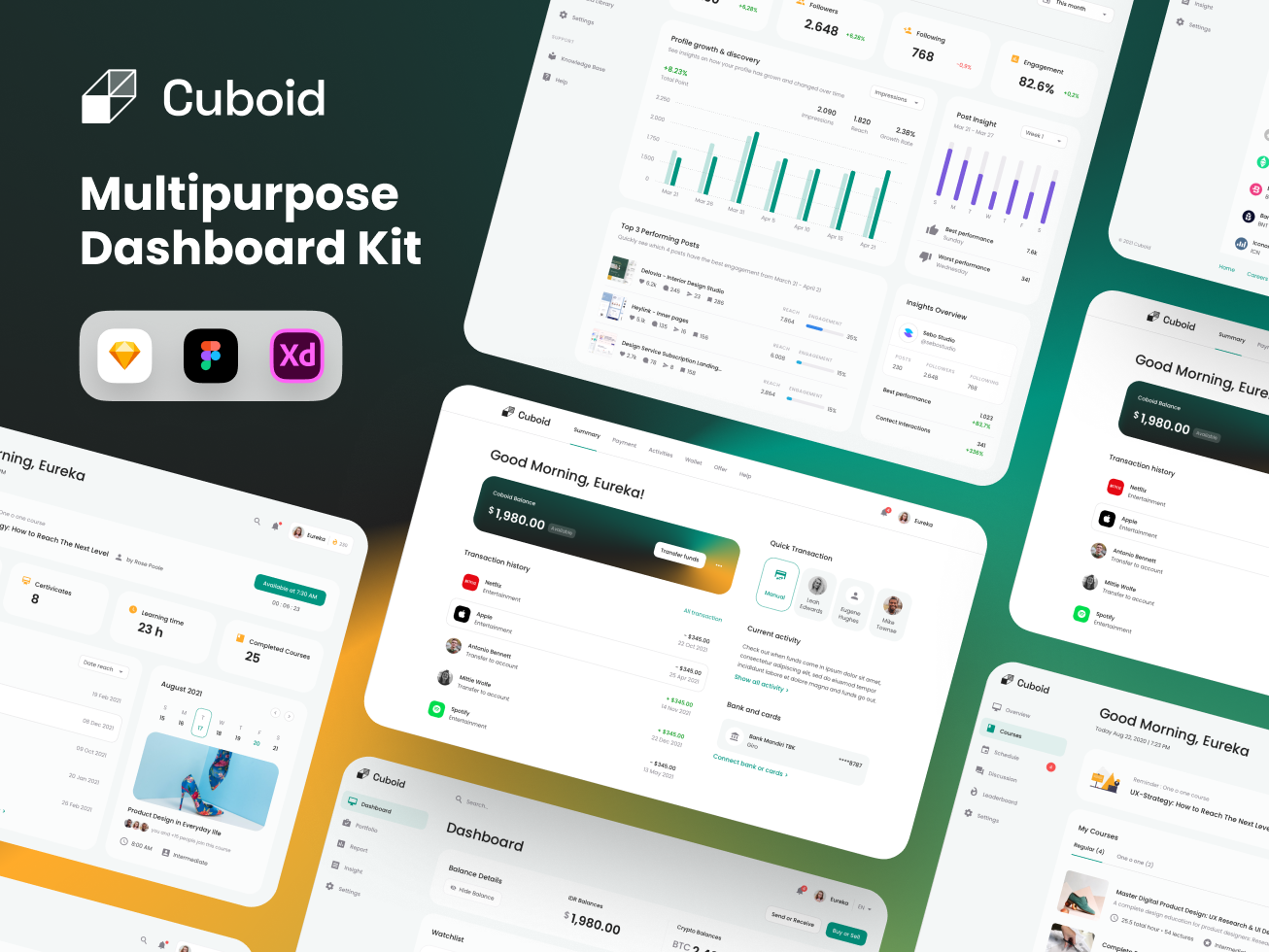 Cuboid Multi Purpose Dashboard UI Kit