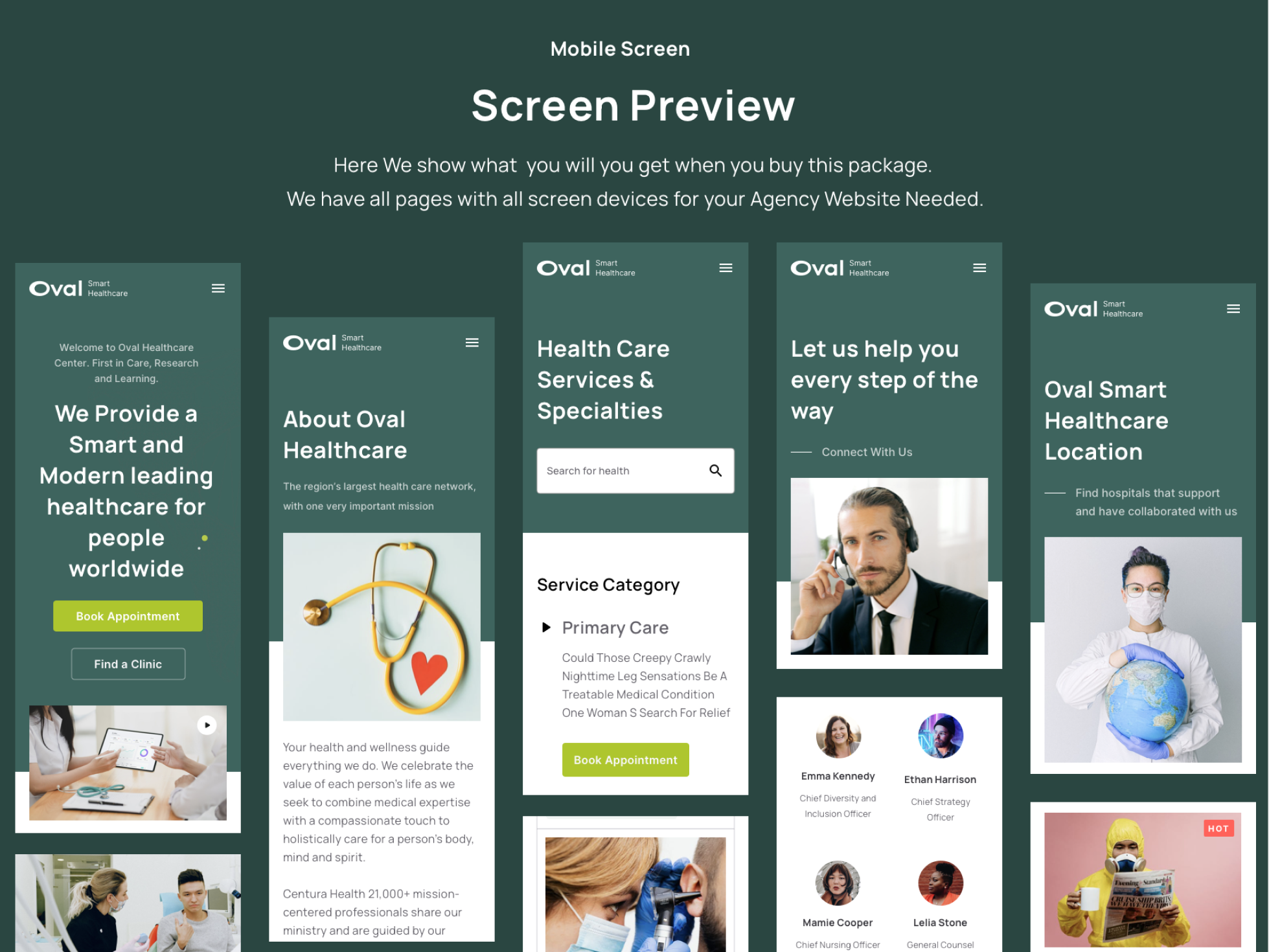 Oval: Healthcare Landing Page UI Kit