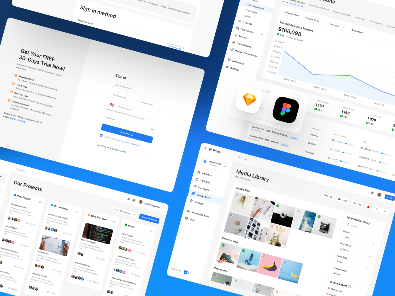 Prism Dashboard UI Kit