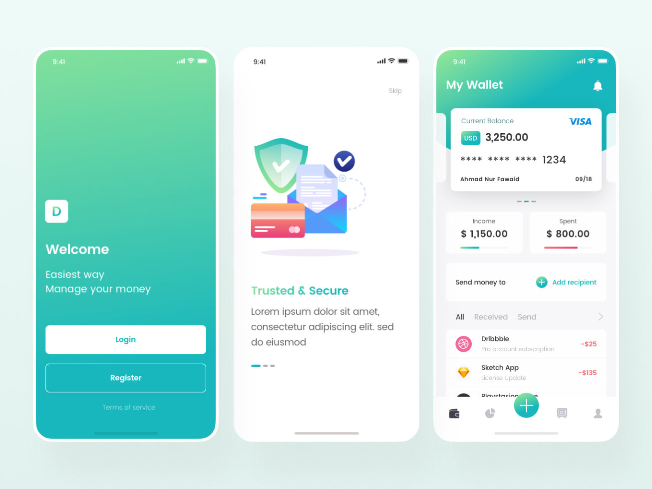 Kaya : Wallet App UI Kit