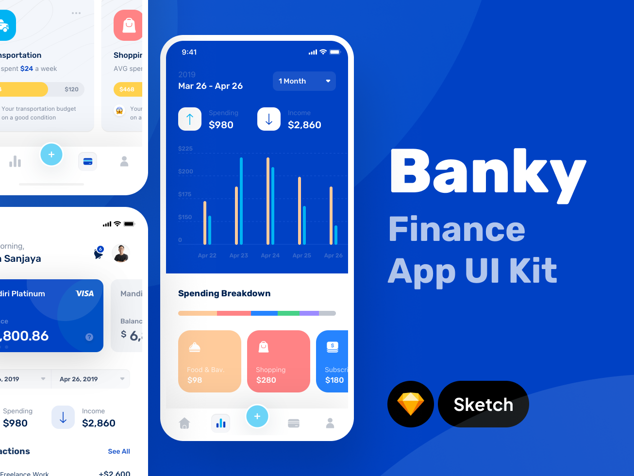 Banky – Finance App UI Kit