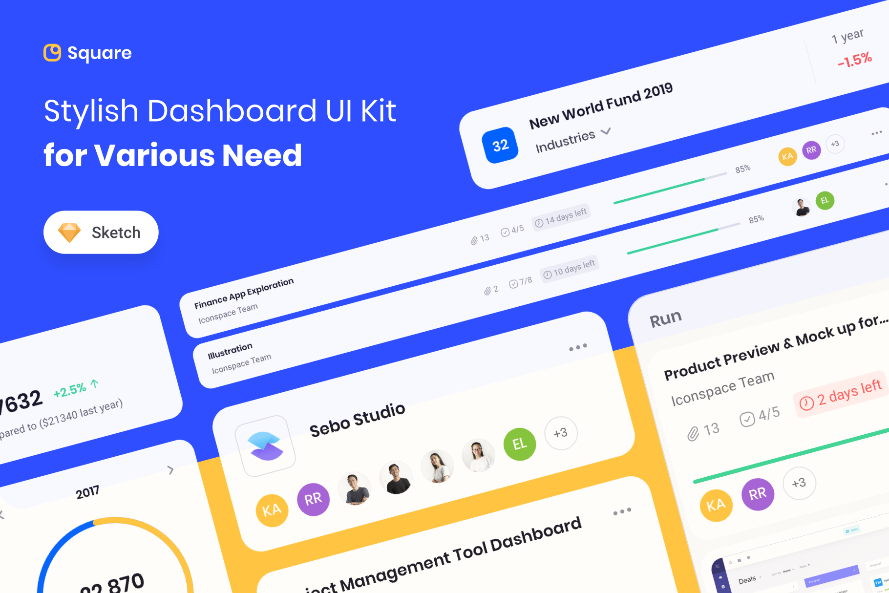 Square : Dashboard UI Kit
