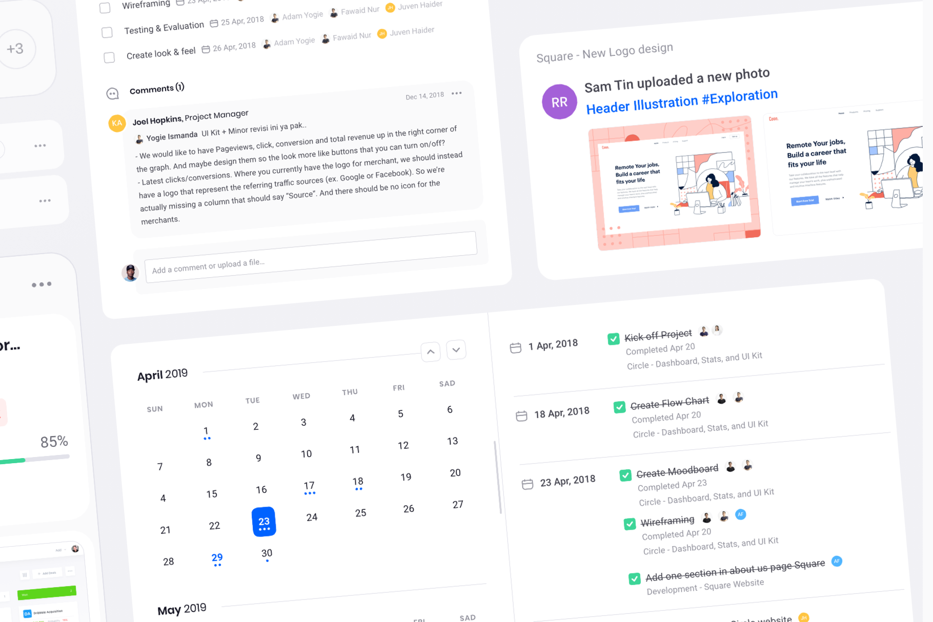 Square : Dashboard UI Kit