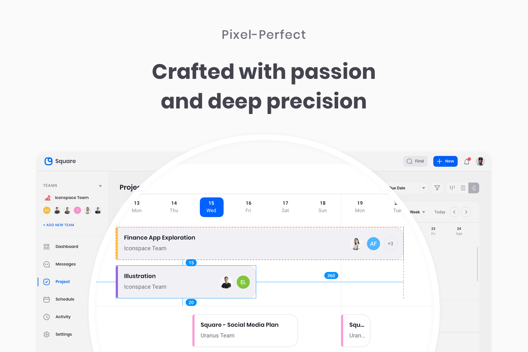 Square : Dashboard UI Kit
