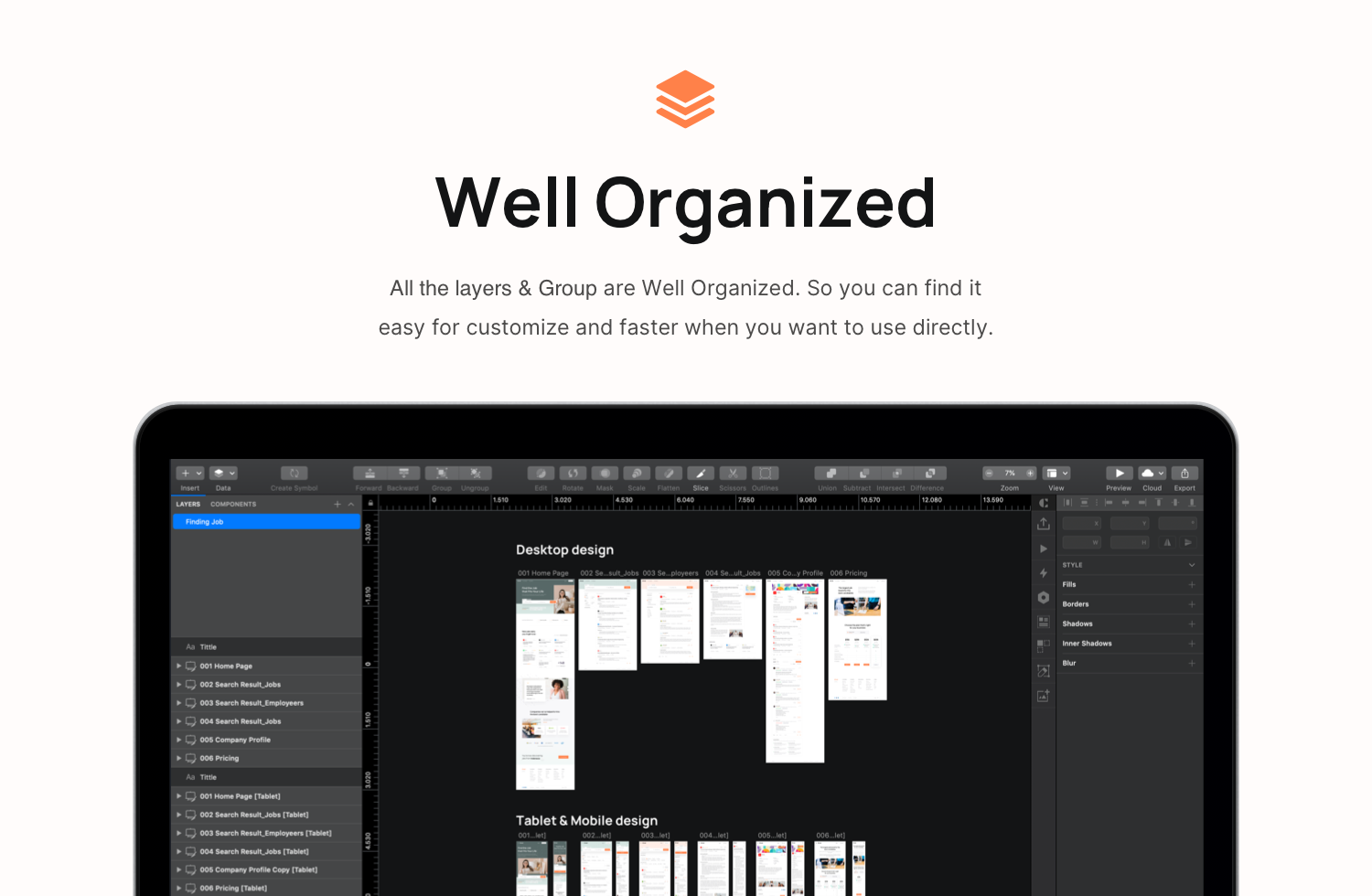 Oval: Job Finder Landing Page UI Kit