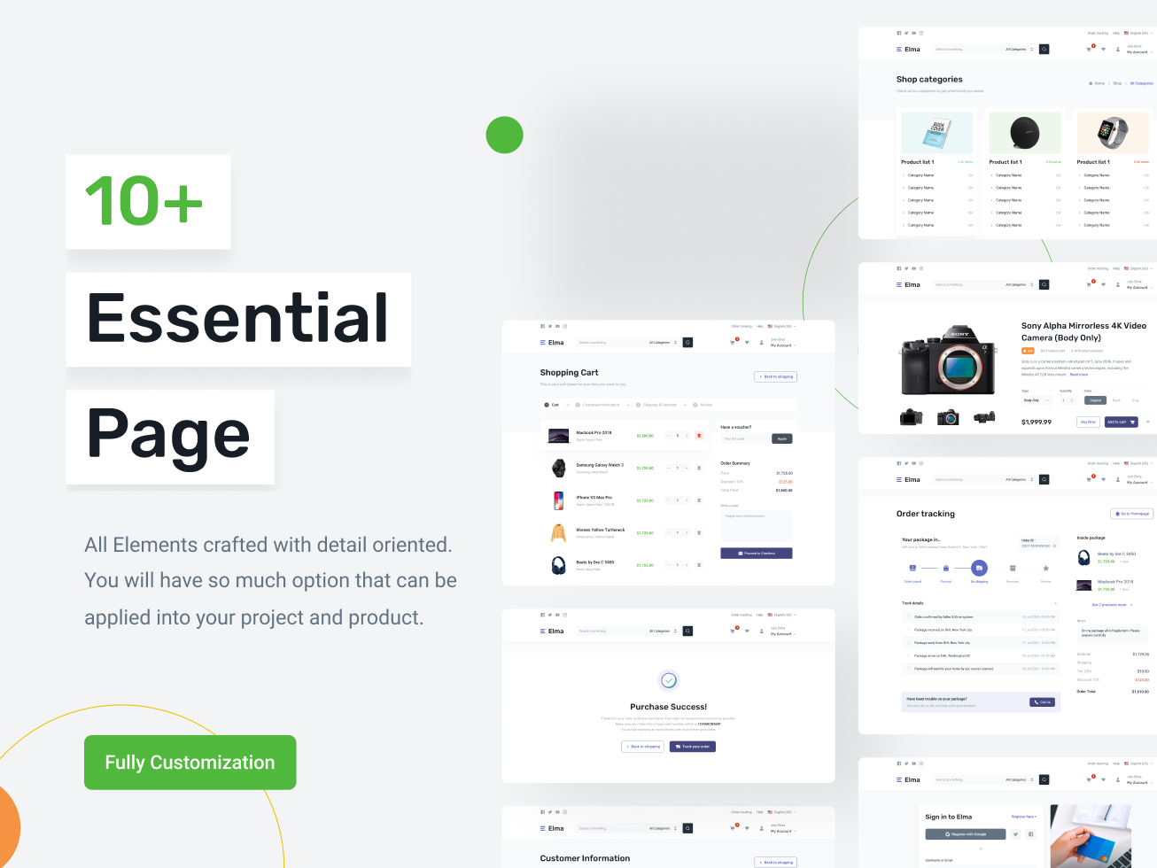 Elma e-Commerce UI Kit