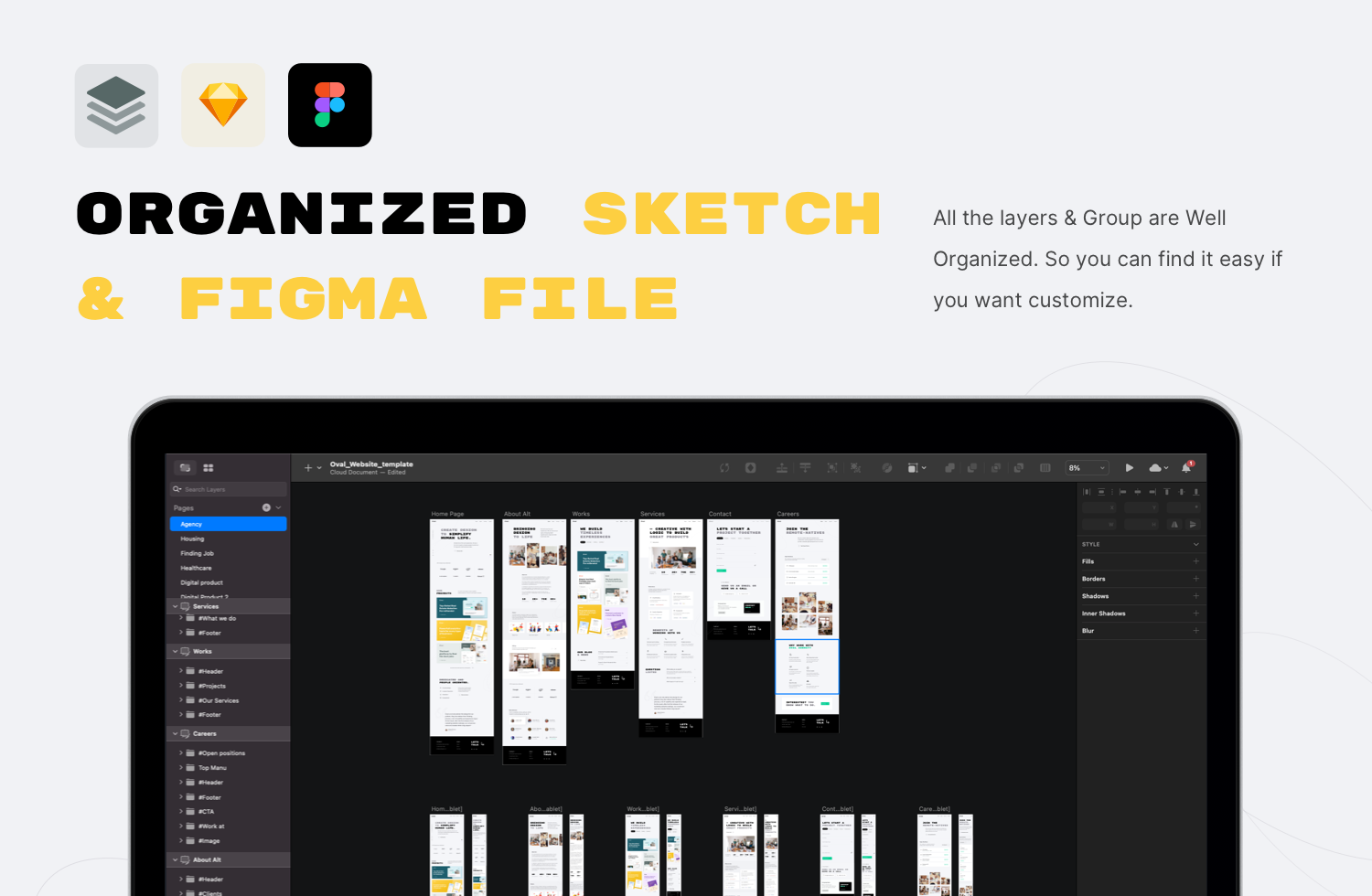 Oval: Agency Landing Page UI Kit