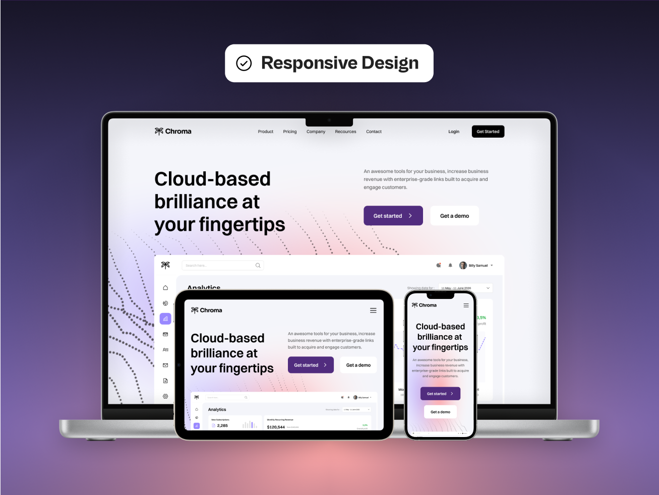 Chroma : Modern SaaS Website Template