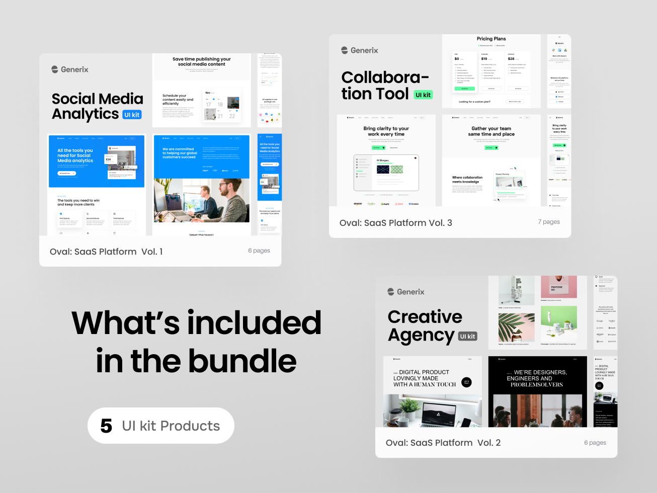 Generix Landing Page UI Kit Bundles