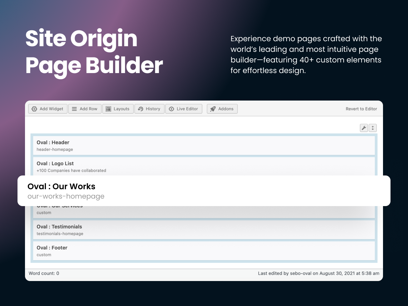 Oval Landing Page Wordpress Template Bundle