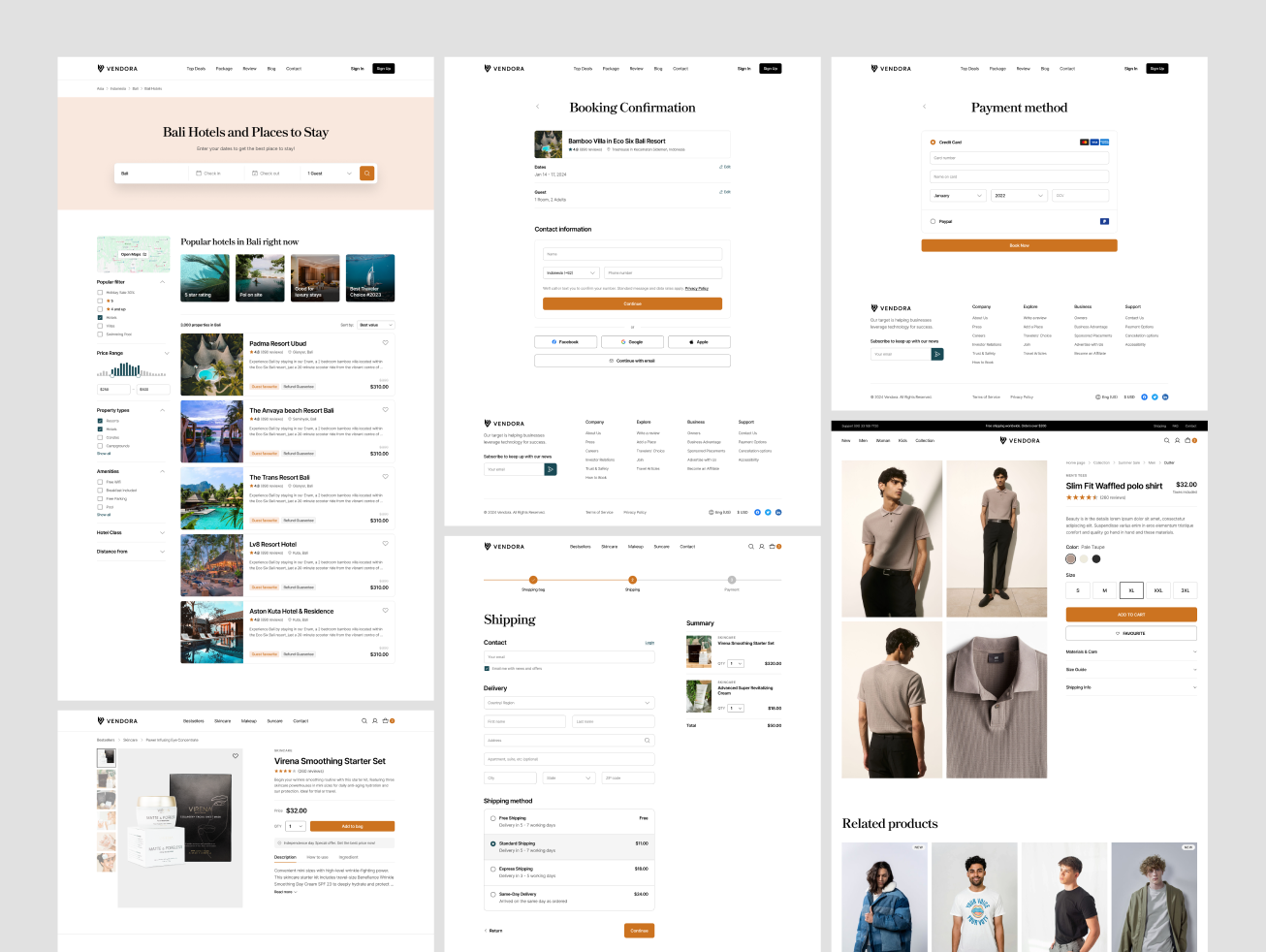 Vendora: E-commerce UI Kit Template
