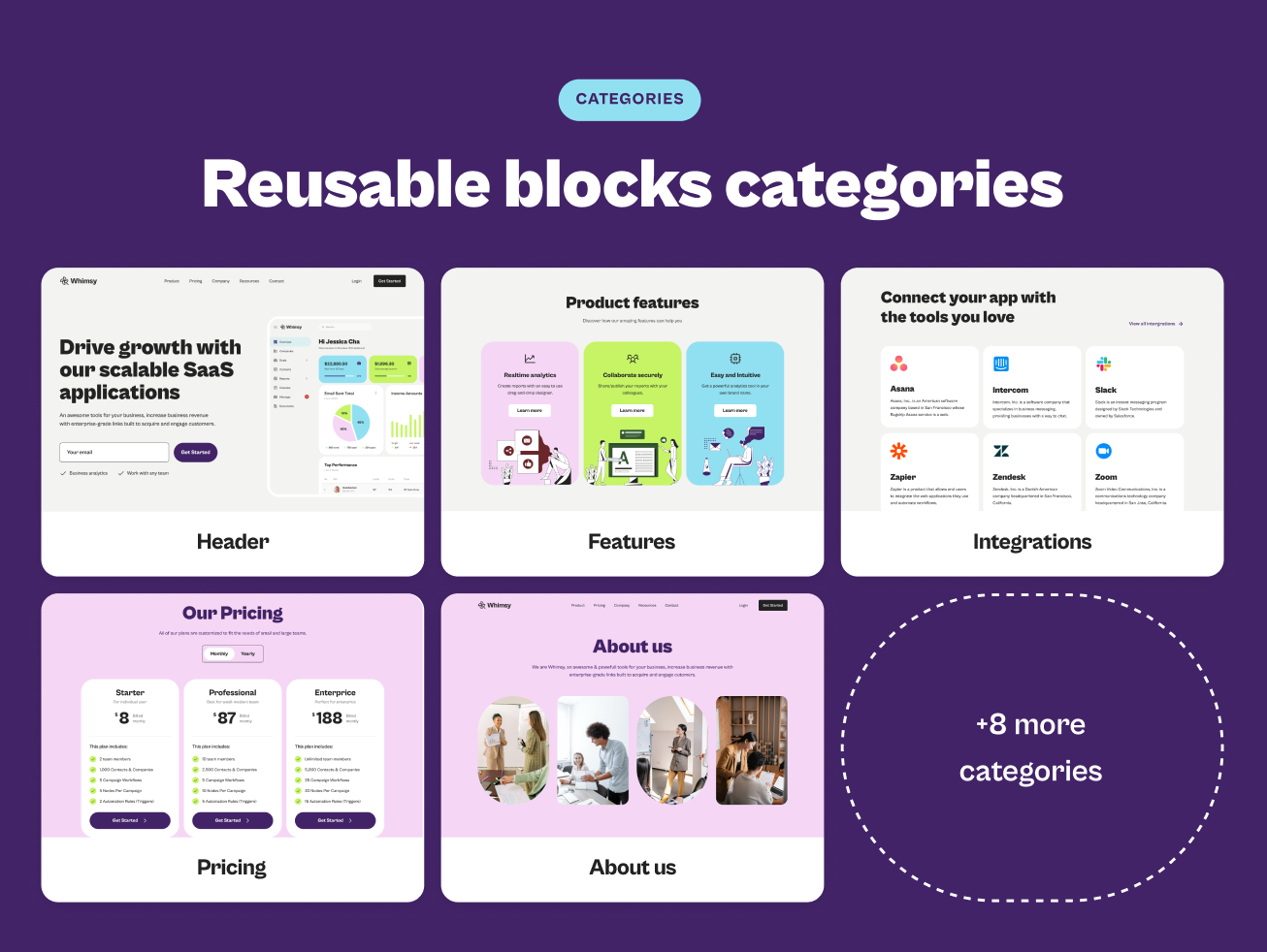 Whimsy Responsive Modular Web Design Template