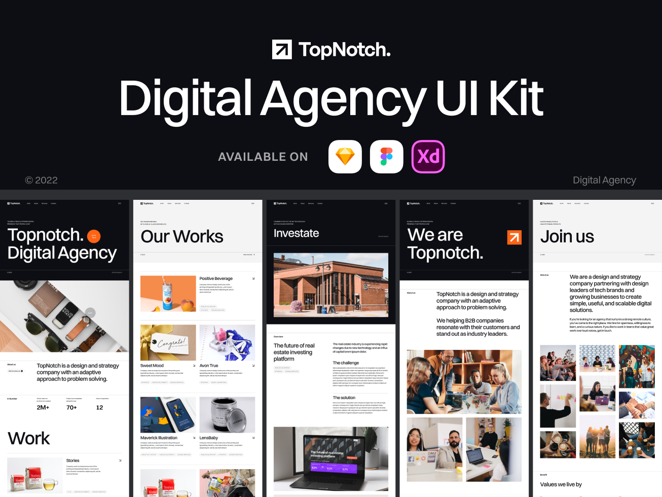 Topnoch : Digital Agency UI Kit