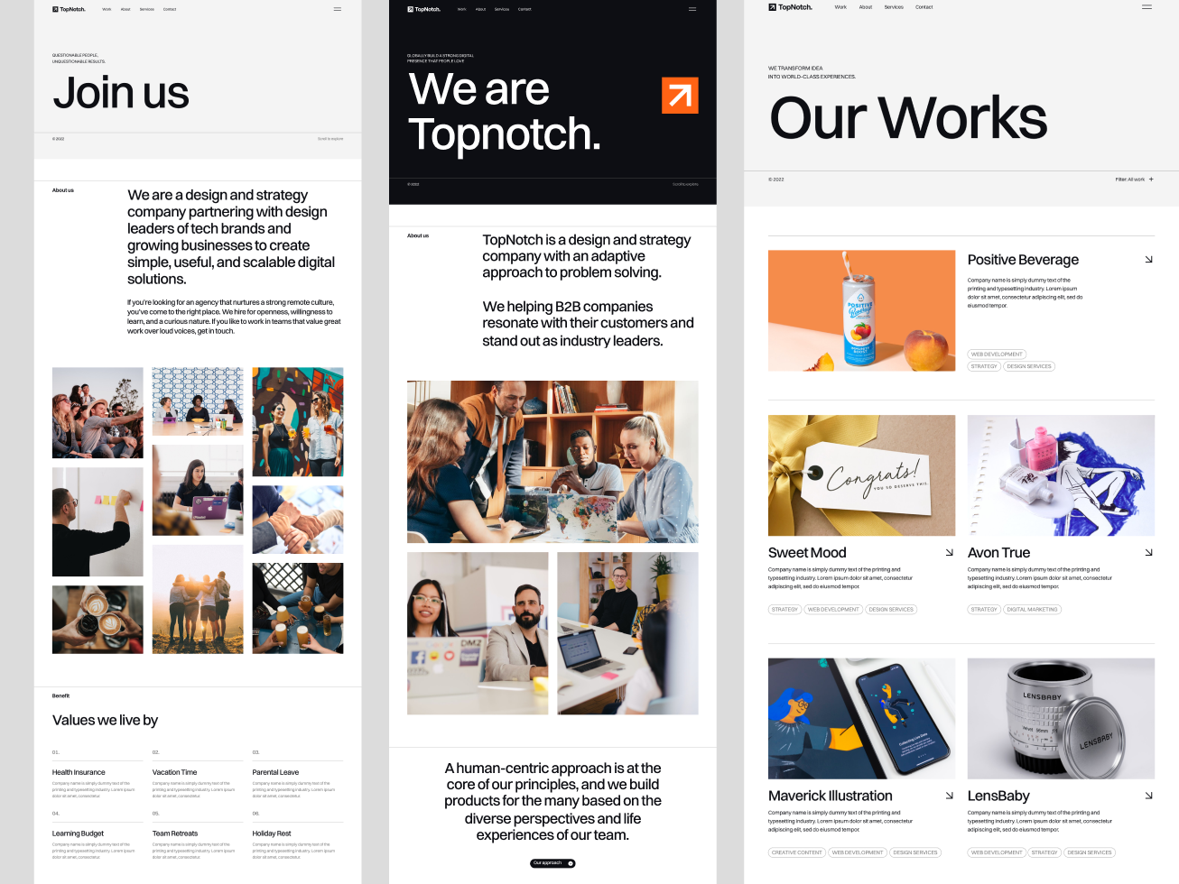 Topnoch : Digital Agency UI Kit