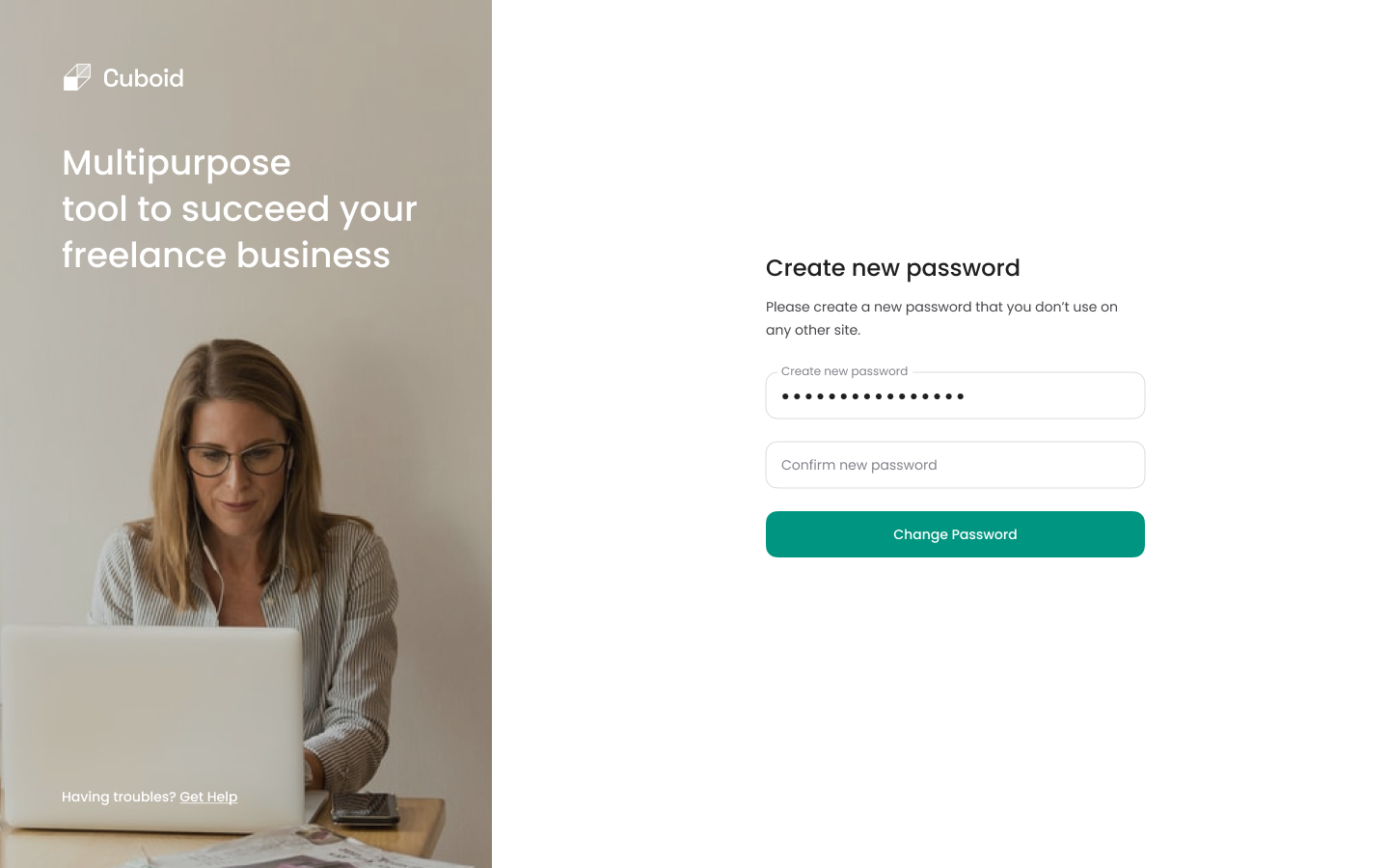 Create New Password - 1