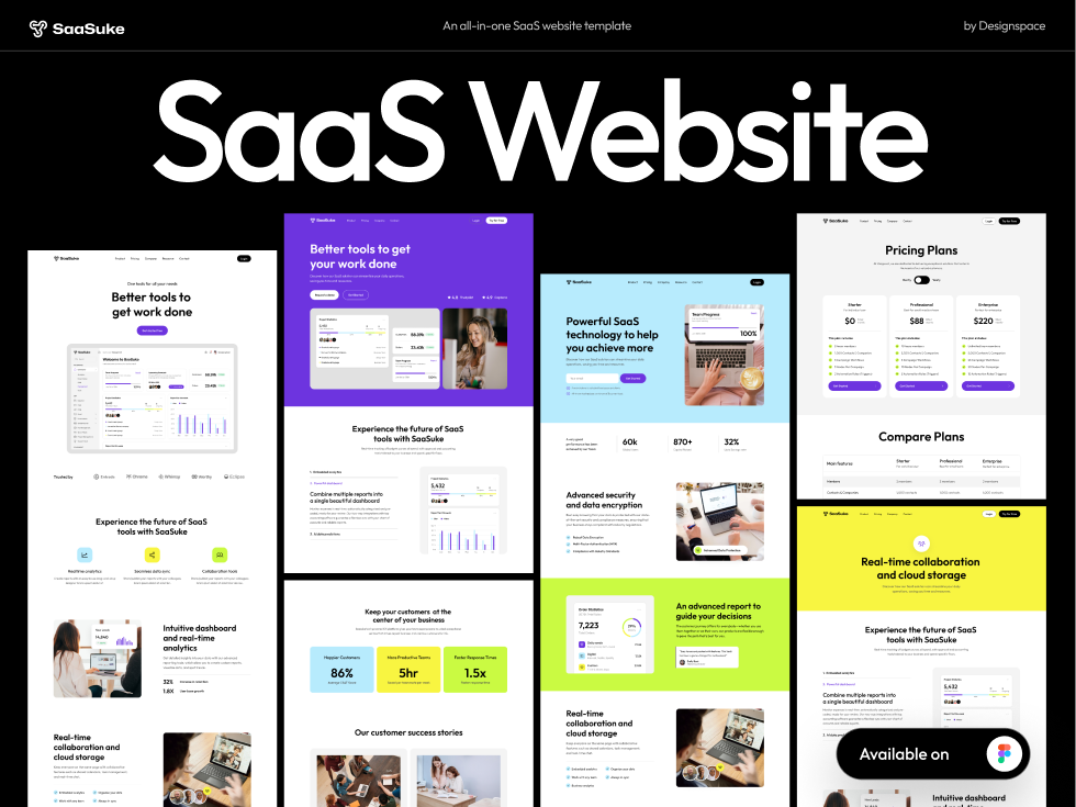 Saasuke SaaS Website Design Template
