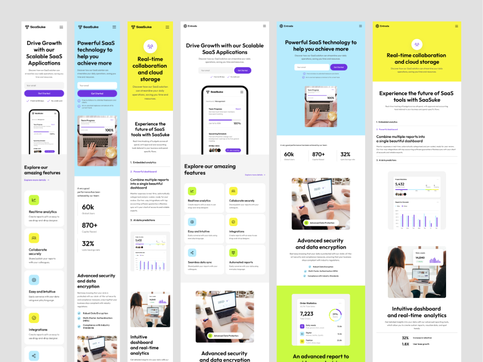 Saasuke SaaS Website Design Template