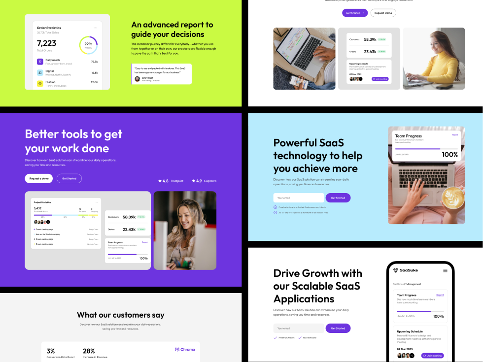 Saasuke SaaS Website Design Template