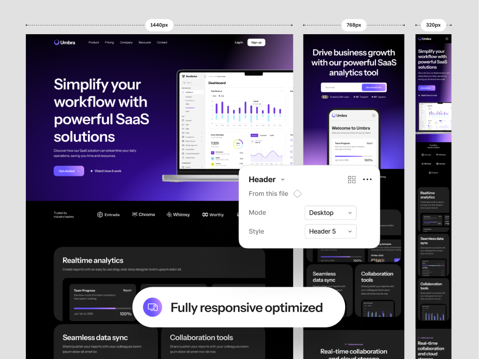 Umbra Multipurpose SaaS & Agency Design Template
