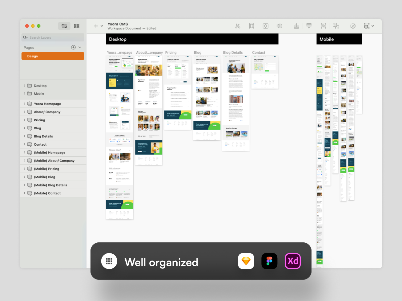 Yoora : CRM Website Landing Page UI Kit